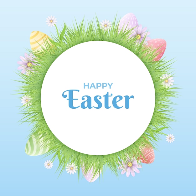 Free vector realistic illustration for easter holiday