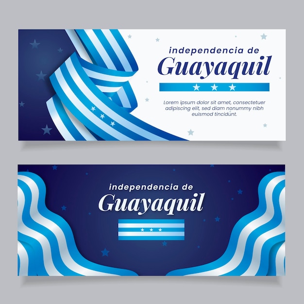 Realistic independencia de guayaquil banner