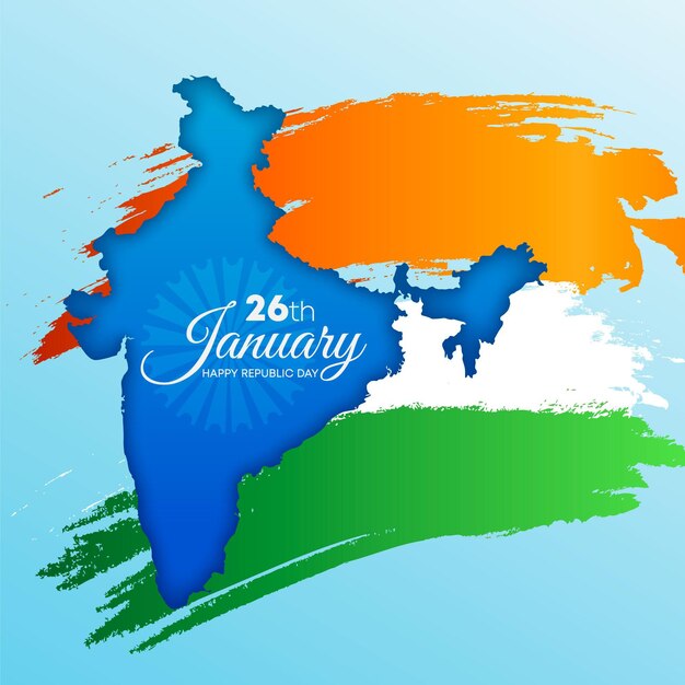 Realistic India republic day illustration