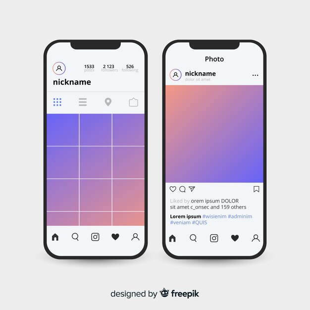 아이폰 컬렉션에 현실적인 인스 타 그램 사진 프레임