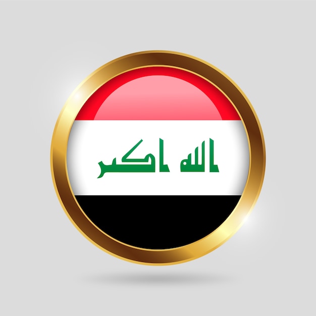 Бесплатное векторное изображение Реалистичная национальная эмблема ирака
