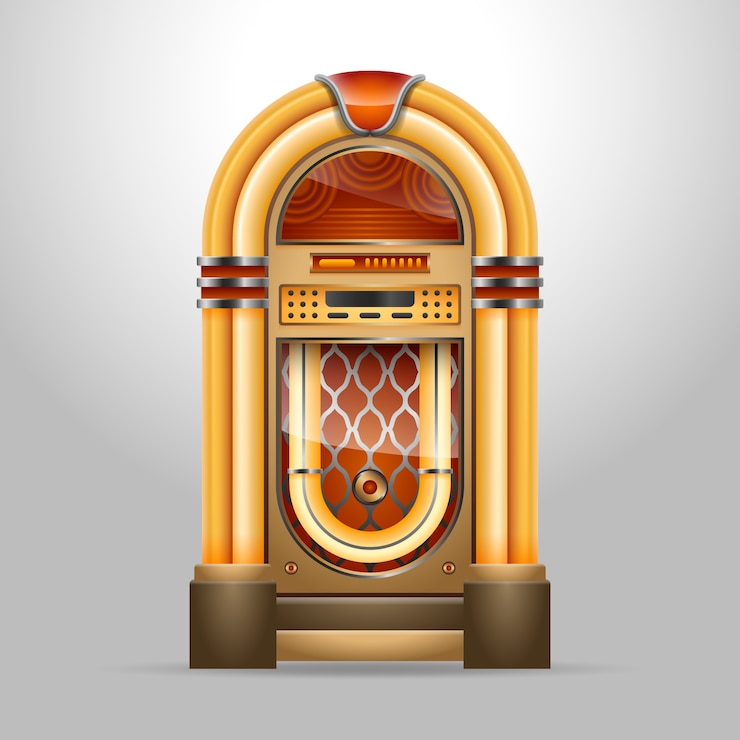 Free Vector realistic jukebox illustration