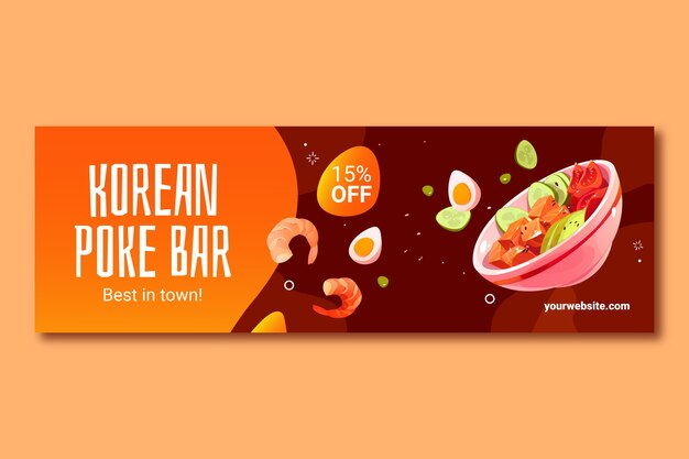 realistic korean restaurant twitter header