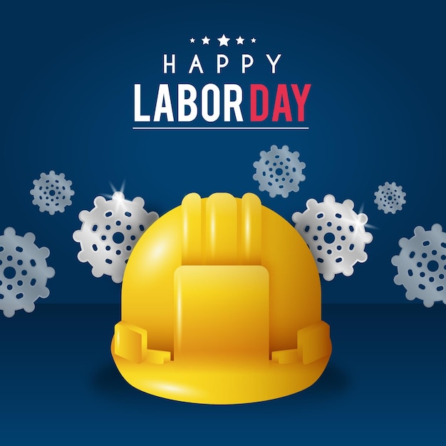 Free vector realistic labor day background