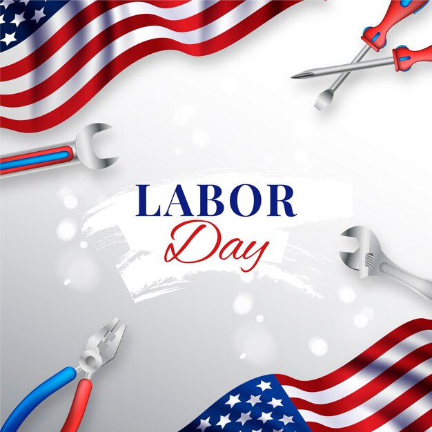 realistic labor day theme