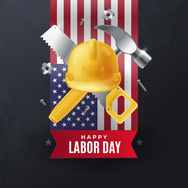 Realistic labor day usa