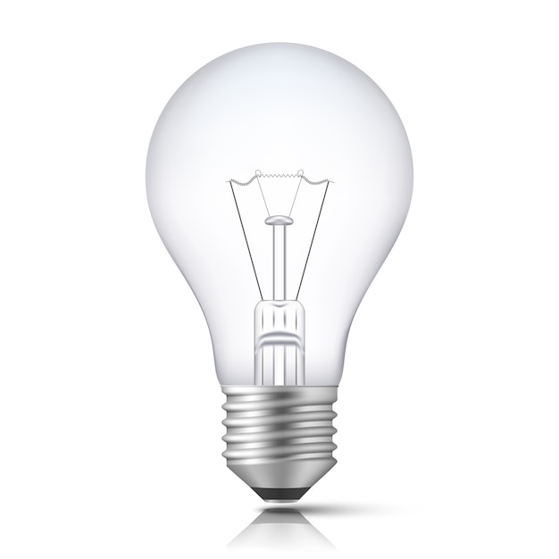 Light Bulb Line Icon Isolated On White Royalty Free Vector, 54% OFF