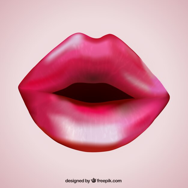 Realistic lipstick