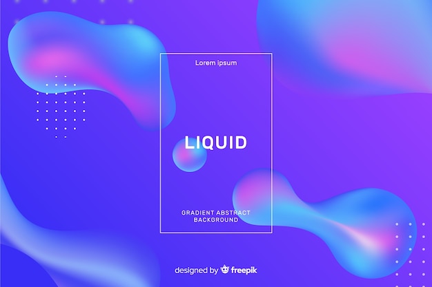 Free vector realistic liquid background