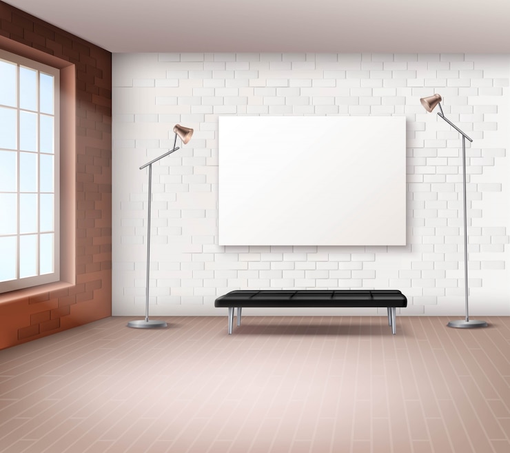 Free Vector realistic loft interior 