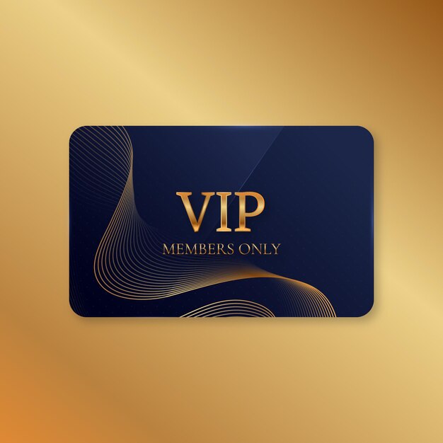 リアルで豪華なVIPカードテンプレート
