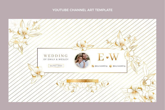 Реалистичная роскошная золотая свадьба на YouTube