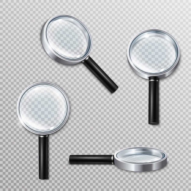 Vector Magnifying Glass, Vectors