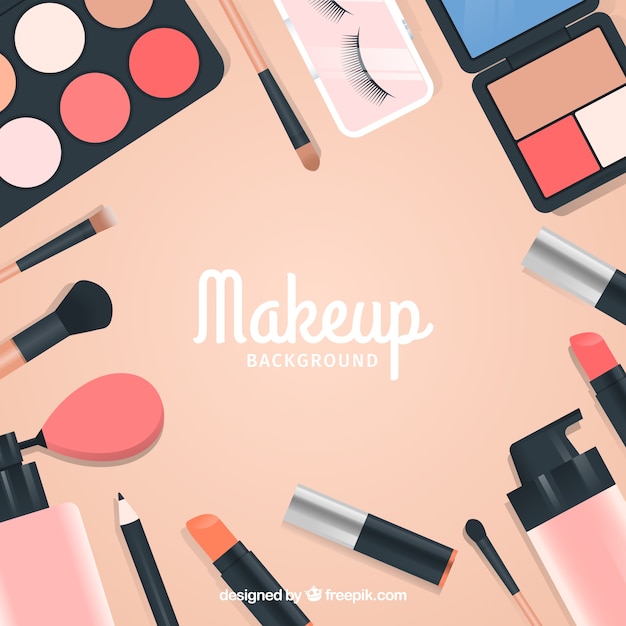 Free vector realistic make up background