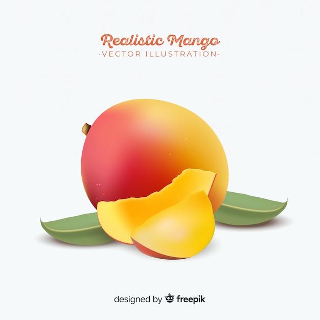 Realistic mango background