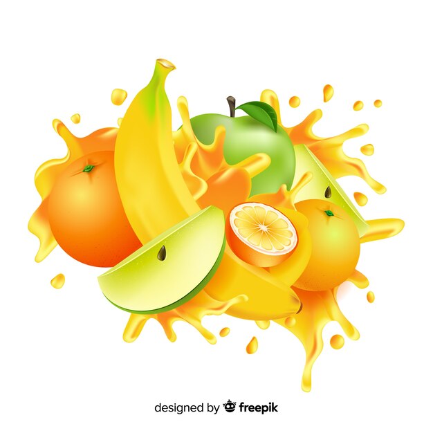 Realistic mango illustration