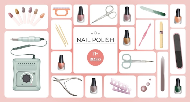 Beauty Nail Art And Hair Salon Vector Illustration Stock Illustration -  Download Image Now - iStock