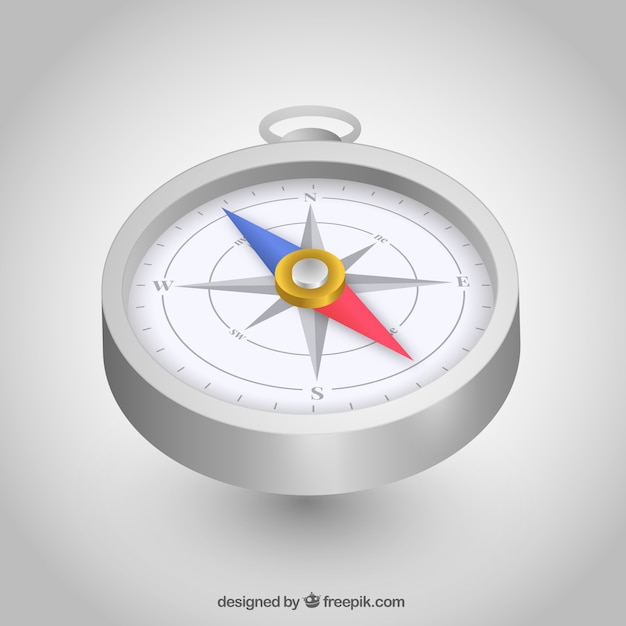 Free vector realistic map compass background