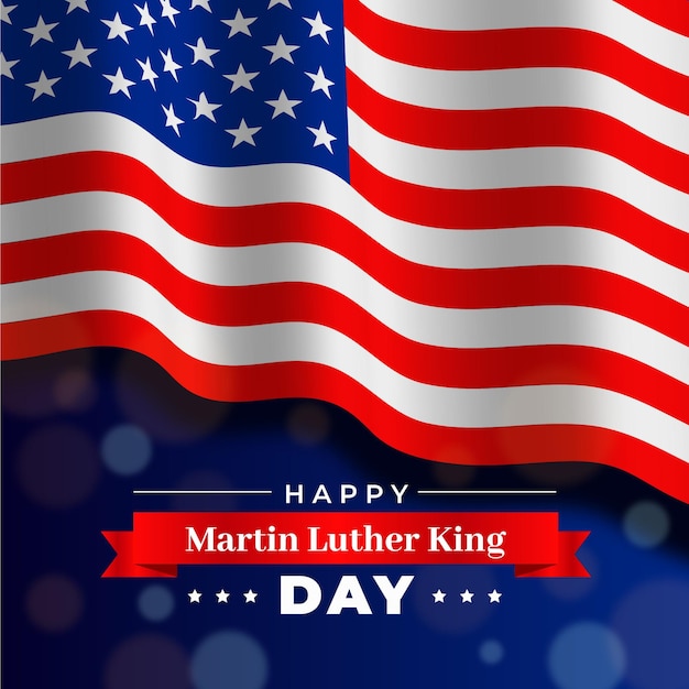 Free vector realistic martin luther king day