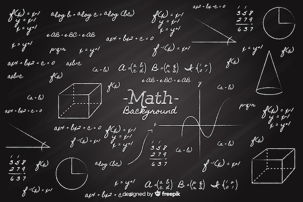 現実的​な​数学​黒板​背景