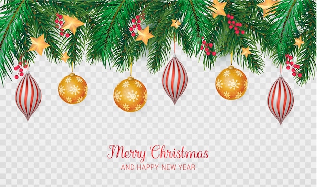 Free vector realistic merry christmas background