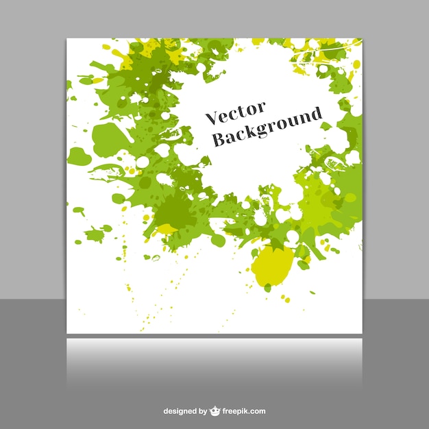 Free vector realistic mock-up background spaltter template