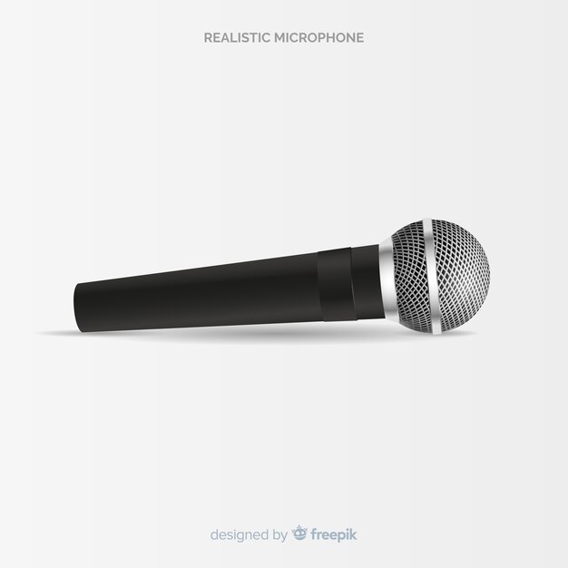 Realistic modern microphone