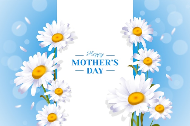 Realistic mothers day background