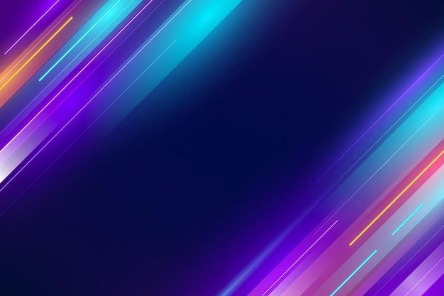 Realistic motion neon lights background