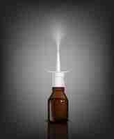 Free vector realistic nasal spray composition