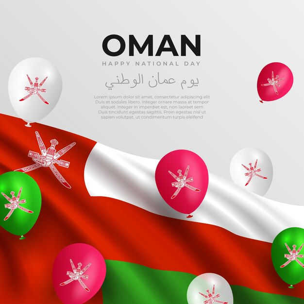 Realistic national day of oman