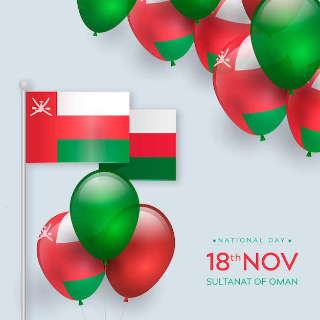 realistic national day of oman