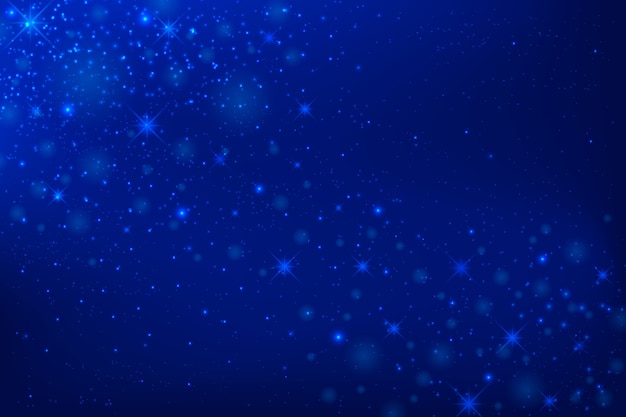 Free vector realistic navy blue glitter background