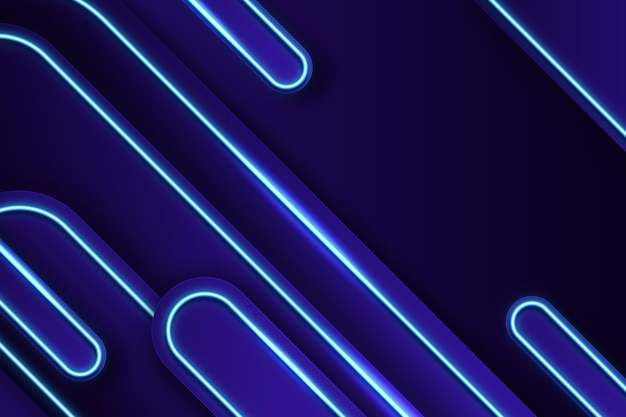 Realistic neon lights background