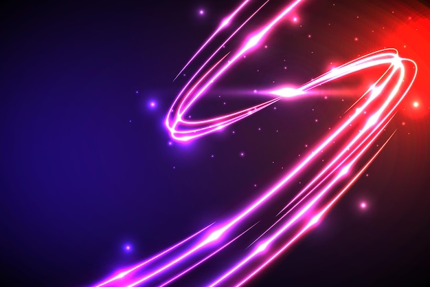 Free vector realistic neon lights background