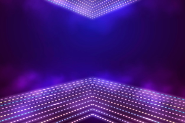 Free vector realistic neon lights background