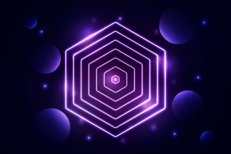 Free Vector realistic neon lights background