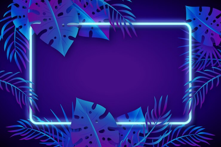 Free Vector realistic neon lights background