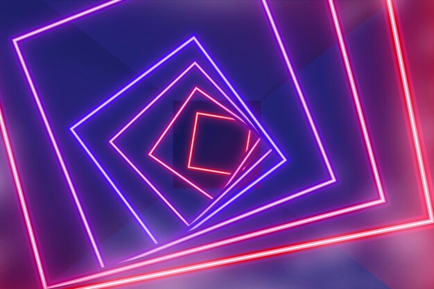 Realistic neon lights background