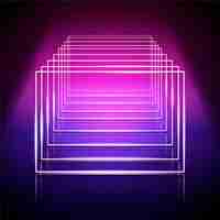 Free vector realistic neon lights background