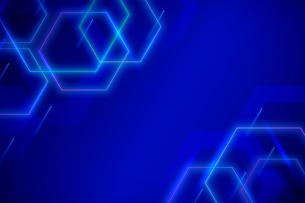 Realistic neon lights background