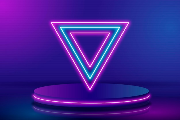 Realistic neon lights background