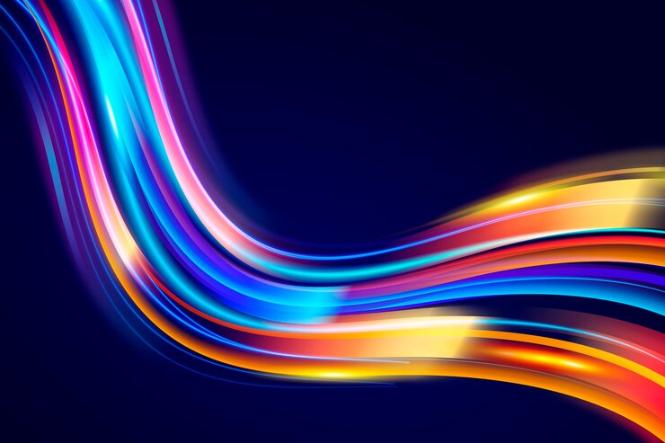 Free Vector realistic neon lights background