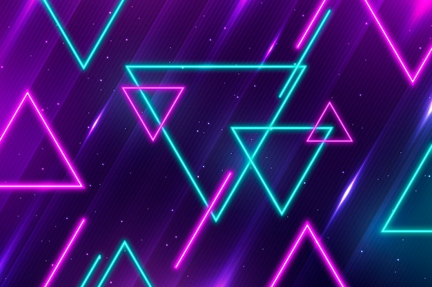 realistic neon lights background