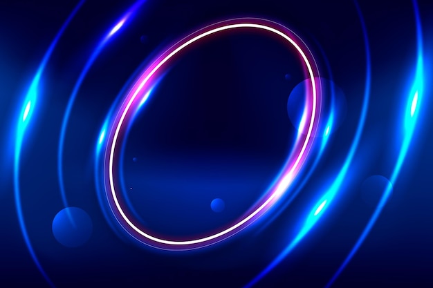 Free vector realistic neon lights background