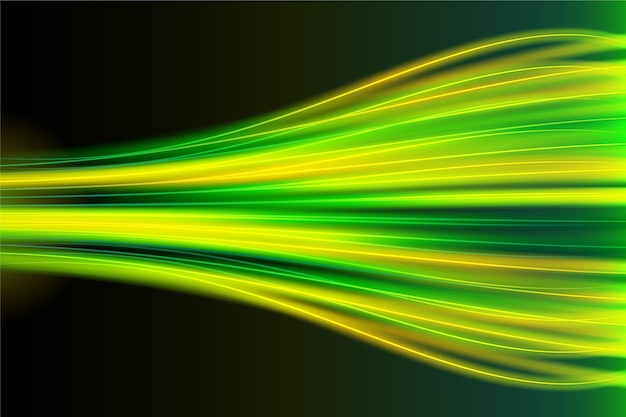 Free vector realistic neon speed motion background