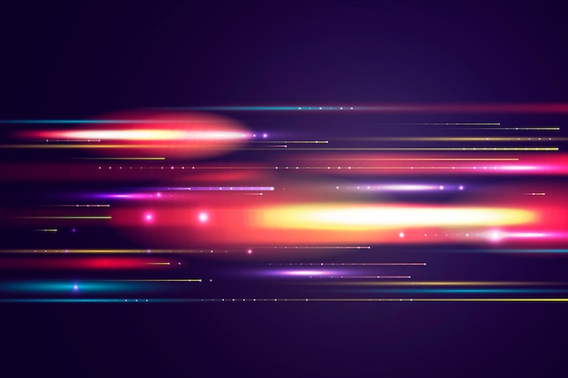 リアルなネオンスピードモーションの背景