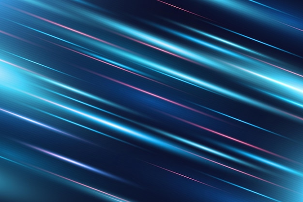 Realistic neon speed motion background