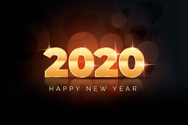 현실적인 새해 2020 배경