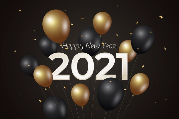 現実的な新年2021年の背景